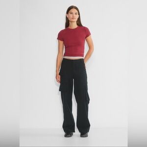 Aritzia Wilfred Free Picture Cargo Pants Black Size: 6